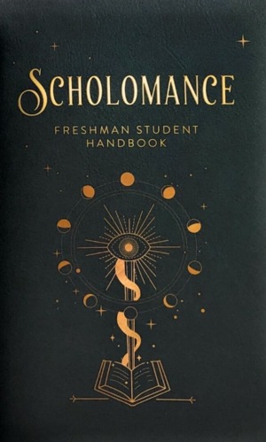 Forsiden af Scholomance Freshman Student Handbook